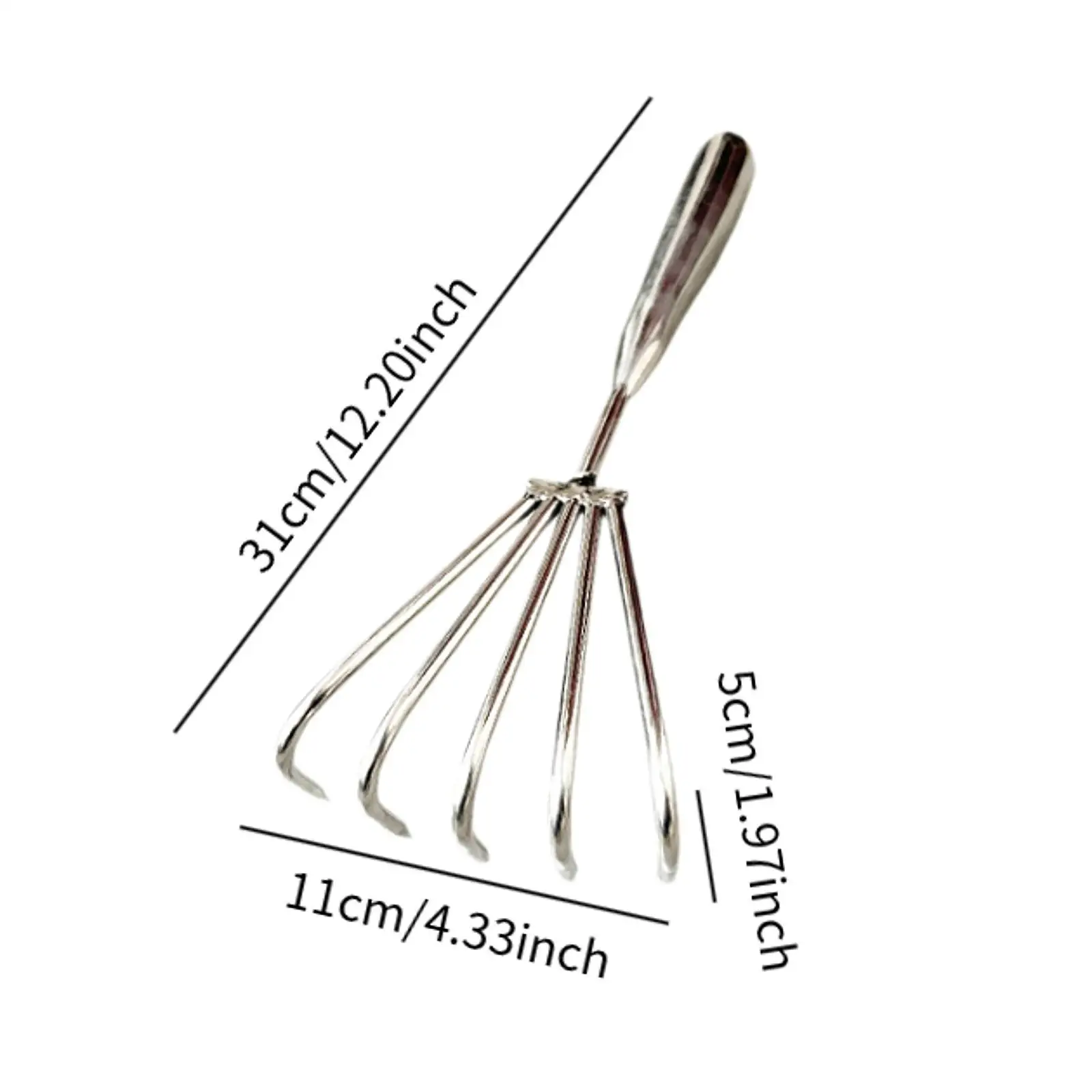 Claw Rake Clam Tool Multipurpose Practical Comfortable Handle Seafood Shell Digging for Leaves Digging Beach Clamming