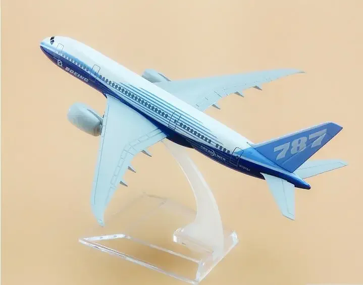 16cm Metal Prototype Air Boeing 787 B787 Airlines Plane Model ProtoMech Development Aircraft Airplane Model w Stand