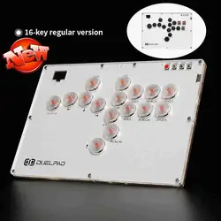 Duelpad Stickless Controller Hitbox For PS5 Fighting Game Stick Arcade Joystick Pico GP2040-CE For PC/Xbox/PS4/Switch