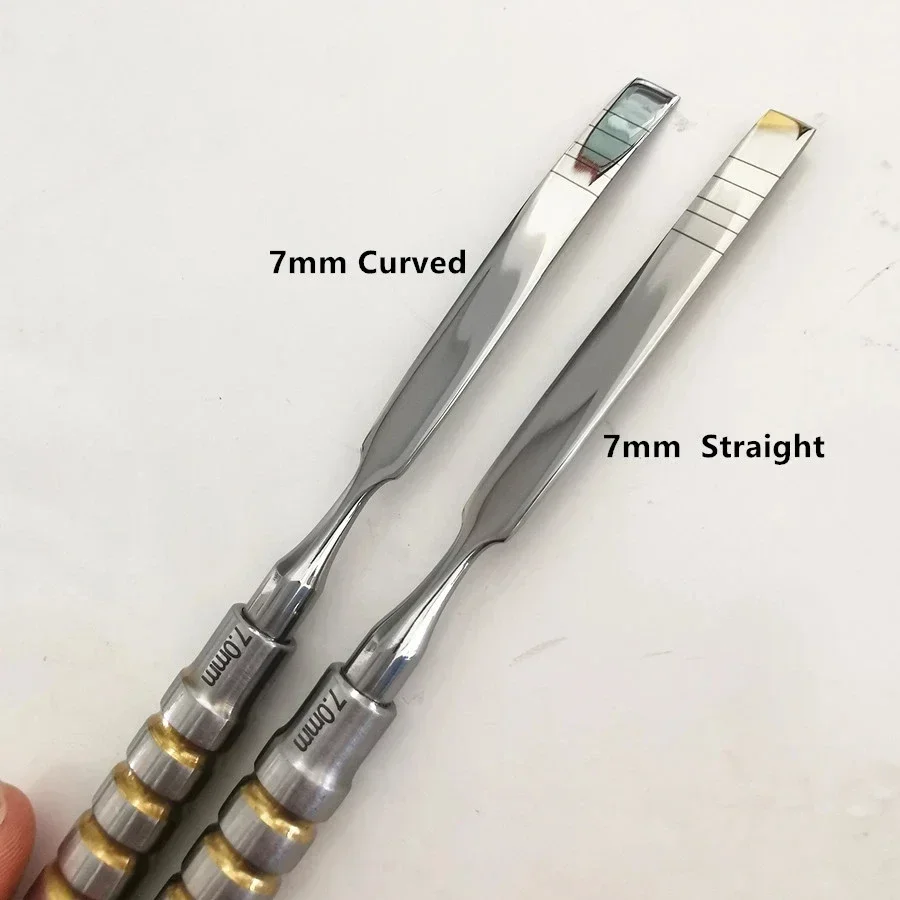 Professionele SET/7PCS Implantaten Instrumenten Tool Rvs Beitel Parodontologieën en Implantaatologieën Bot Beitels