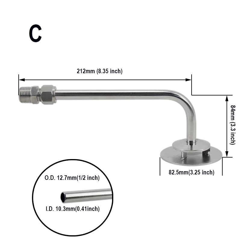 Homebrew Sparge Arm 1/2\