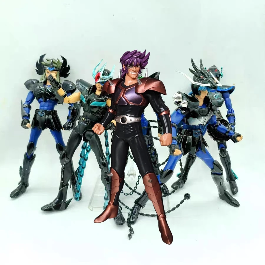 Alta qualidade saint seiya jango blhvack saint preto saint líder estátua de resina figura colecionável modelo brinquedo