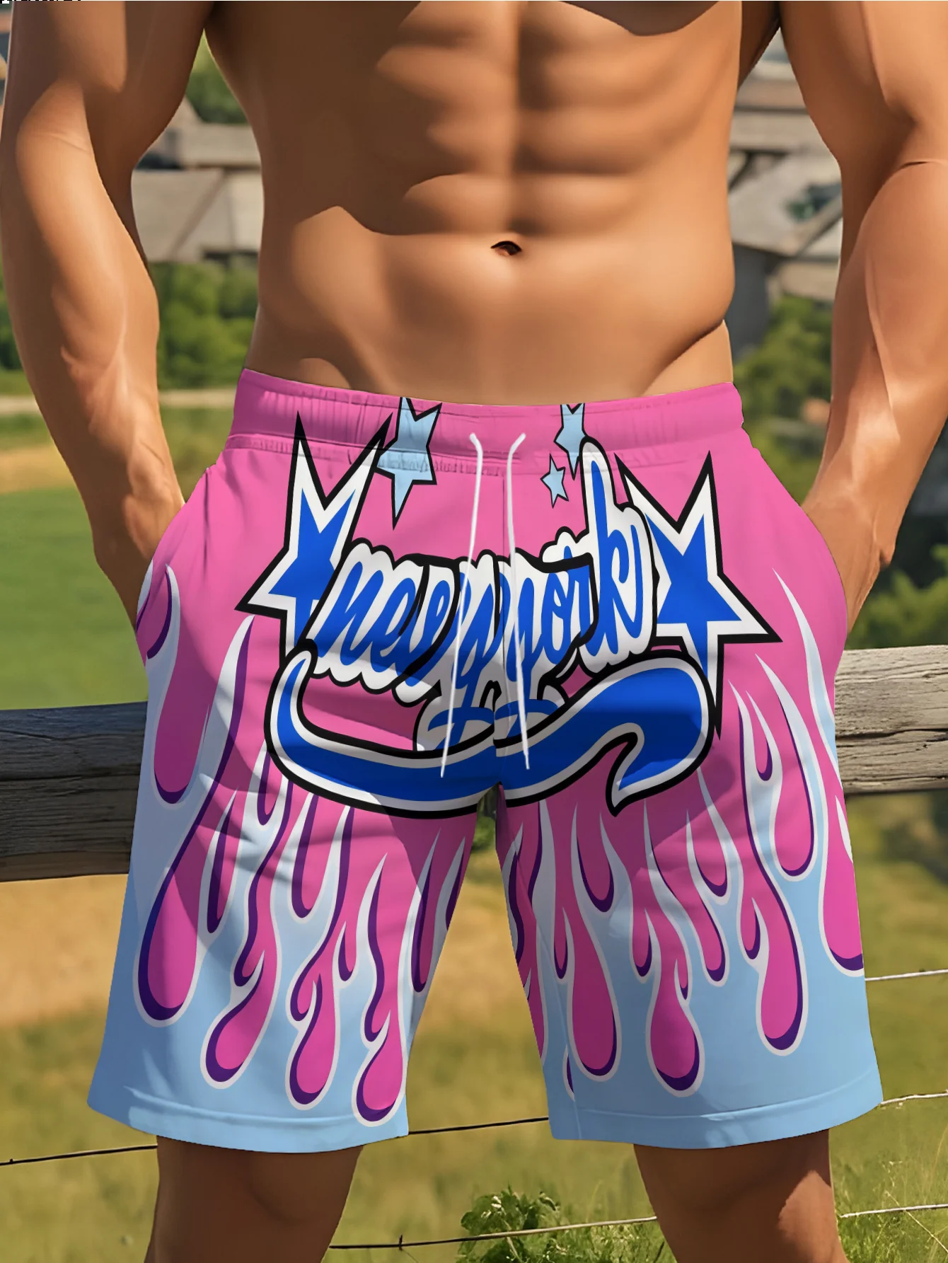 

Детские повседневные спортивные шорты 2026 года, в этническом стиле, с 3D-печатью, быстросохнущие и дышащие, подходят для всех сезонов