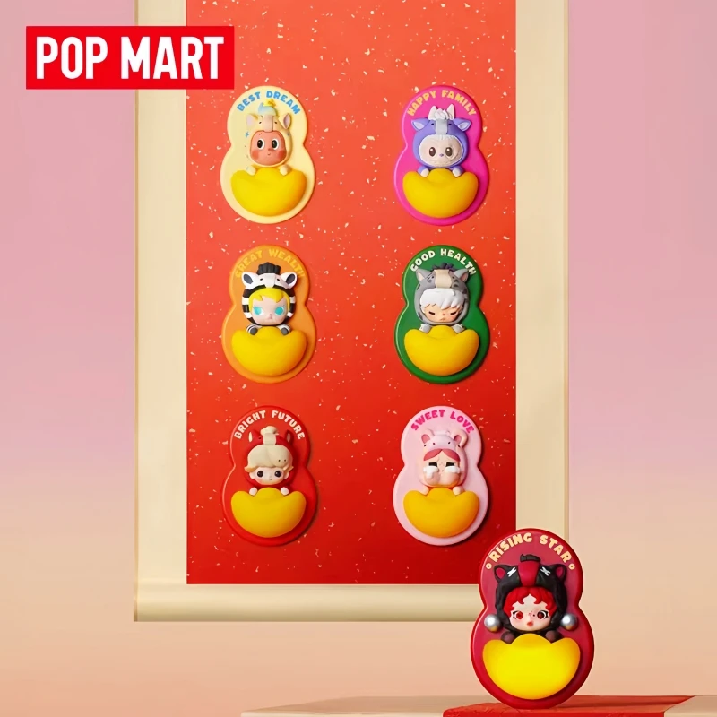 

Новый хит продаж, подлинная серия Popmart Full Power, наклейки на холодильник, сюрприз, слепая коробка, домашний димбук, звезда, подарки для человека