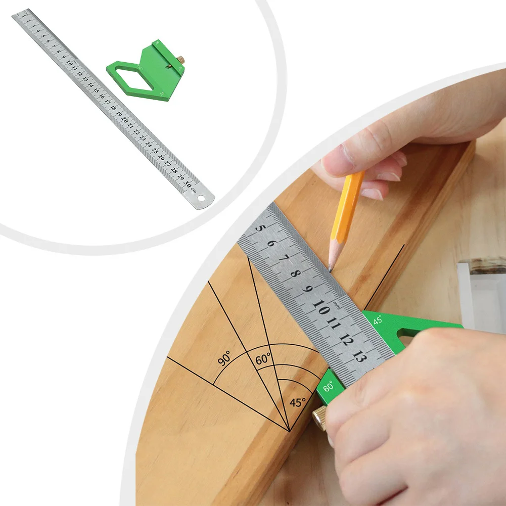 Center Finder Tool Positioning Block Resistance To Rust Versatile Angle Marking Aluminum Alloy Angle Gauge Measuring Tool