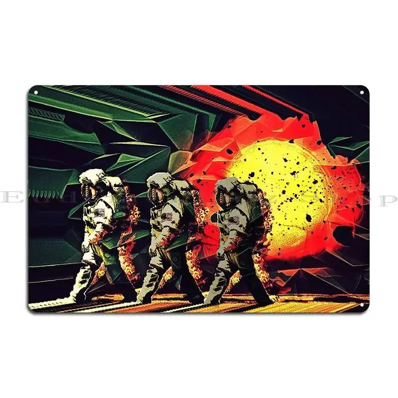 Event Horizon Crossing Metal Sign Classic Garage Decoration Design Garage Club Club Tin Sign Poster