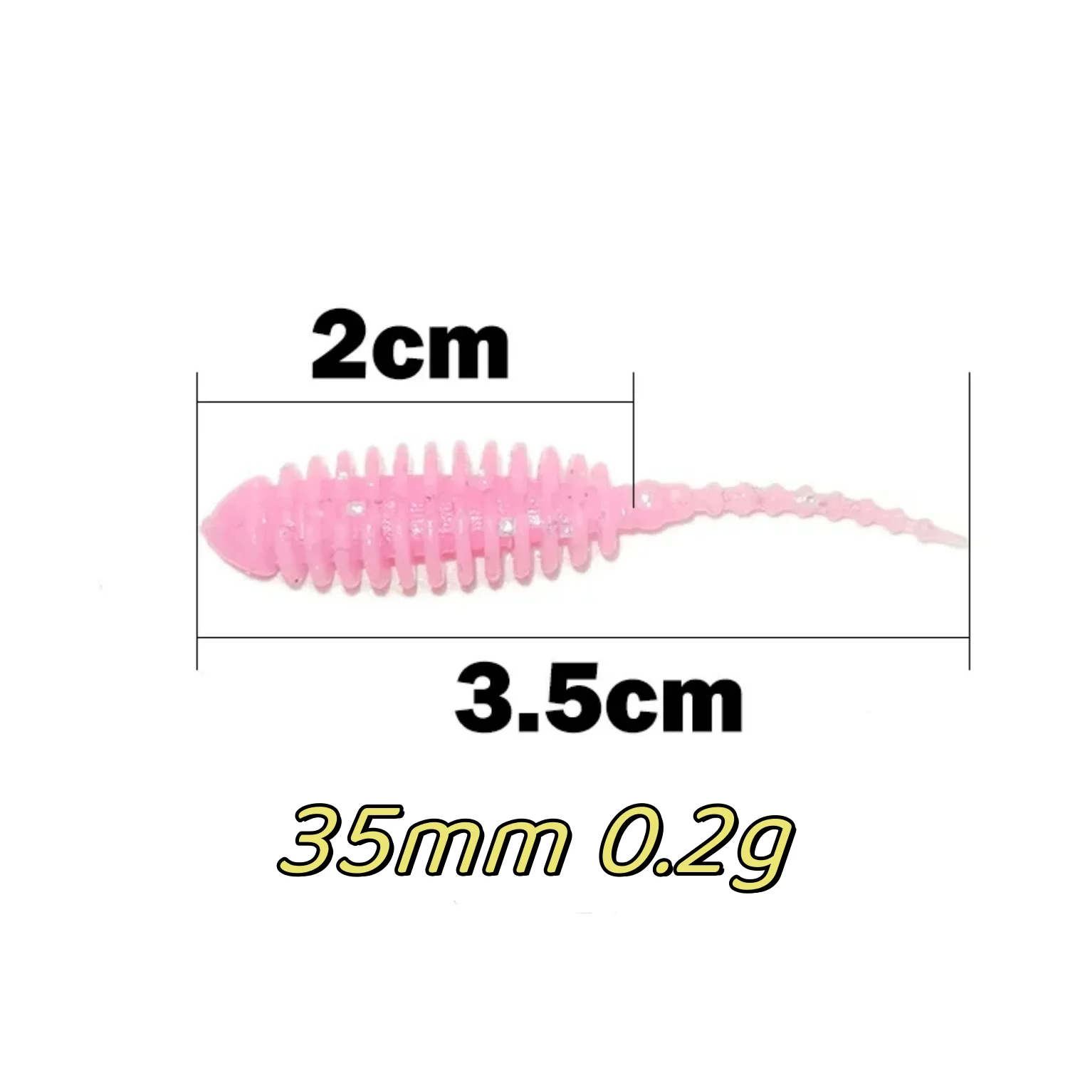 New 10pcs Wobblers mini Ocean Rock Fishing Soft Lures Rubber Soft Baits 3.5cm 0.2G Soft Worm Artificial Baits Bass Silicone Fish