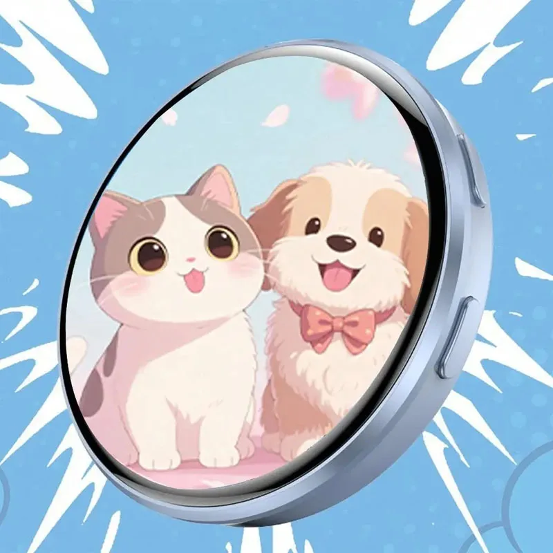 Digital Animes Badges Pin With Voice Recognition And Touch Control AI Companion Basges Comes With Protective Holder Case