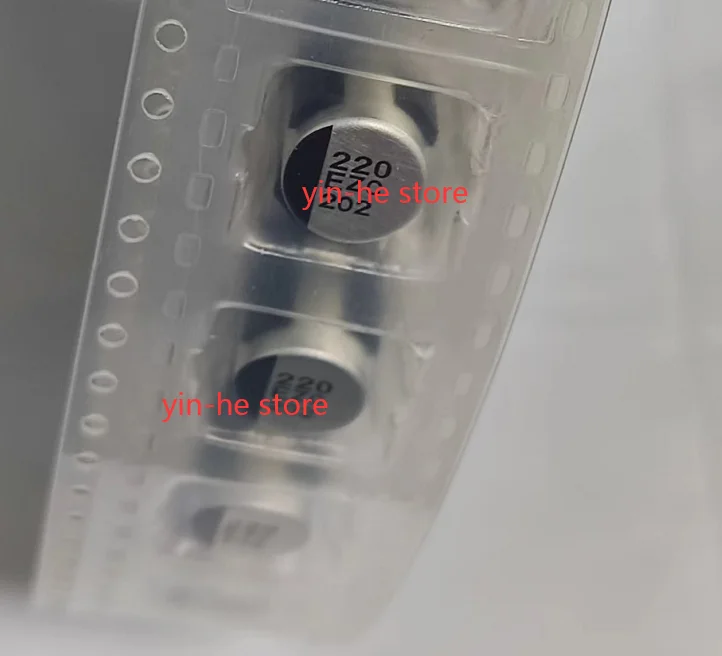 5 pièces EEHZC1E221V 25V220UF 8X10 ZC condensateur à puce polymère hybride EEHZC1E221V avec siège antichoc 220UF 25V 8*10