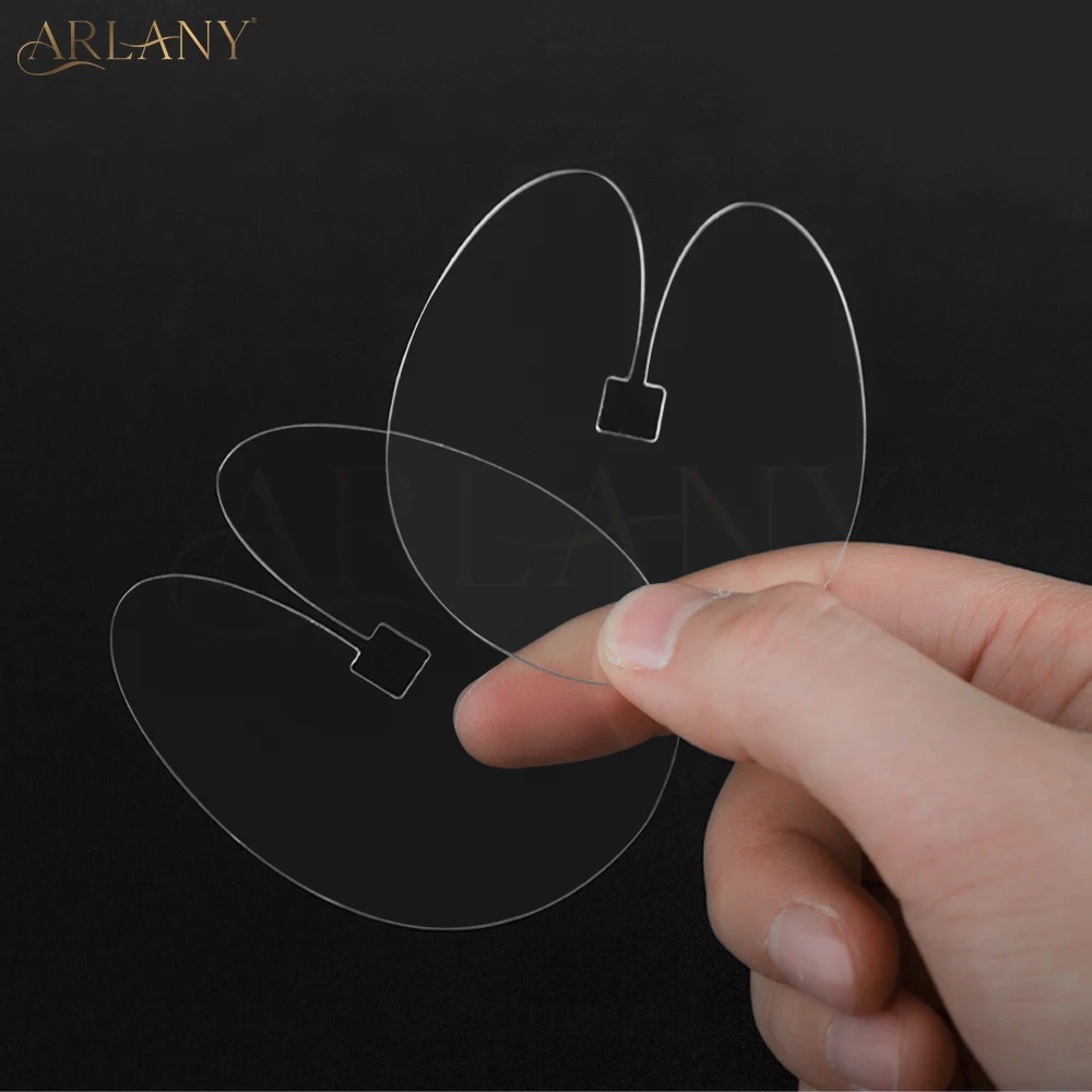 ARLANY Przezroczyste Osłonki na Włosy 10 szt. Wielokrotnego Użytku Podkładki do Przedłużania Włosów z Keratyną Pogrubione Arkusze Izolacyjne Termiczne do Włosów