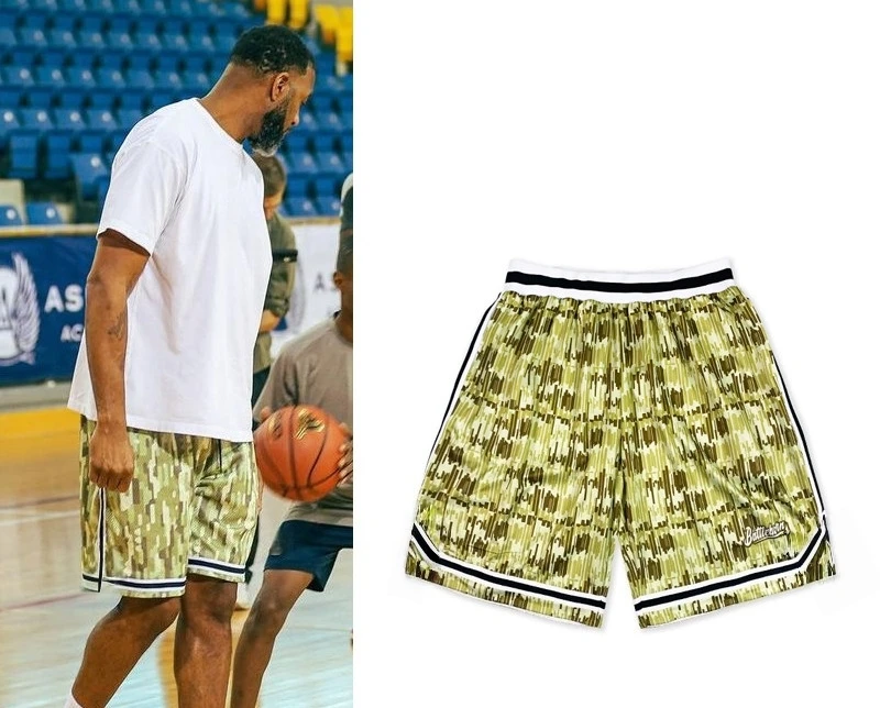 

Men's Fully Printed Quick Drying Elastic Waist Basketball Shorts, Casual Street Shorts, Running Shorts with Pocket Drawstring