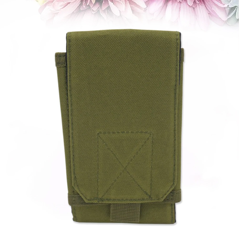 

6 Inch Green Waist Bag Compact Oxford Cloth Pouch Universal Phone Fanny Pack Outdoor Travel Hunting Cycling