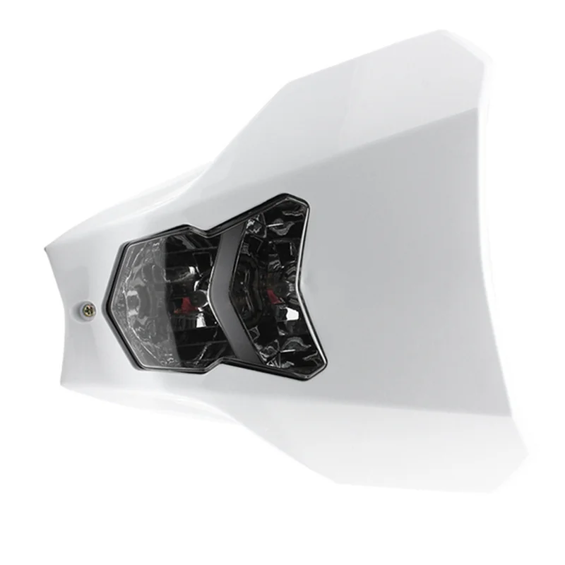 

A30M-For Honda CRF450L CRF450XR CRF 450L 450XR 450 L XR Off-Road Motorcycle Headlight Cover Ghost Face Mask With Halogen Light W