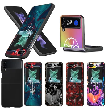 Bring Me The Horizons 투명 휴대폰 케이스, 삼성 Z 플립 5 4 3 갤럭시 Z 플립 6 5G 용, 충격 방지 하드 커버, TPU PC 하드 코크 소프트 