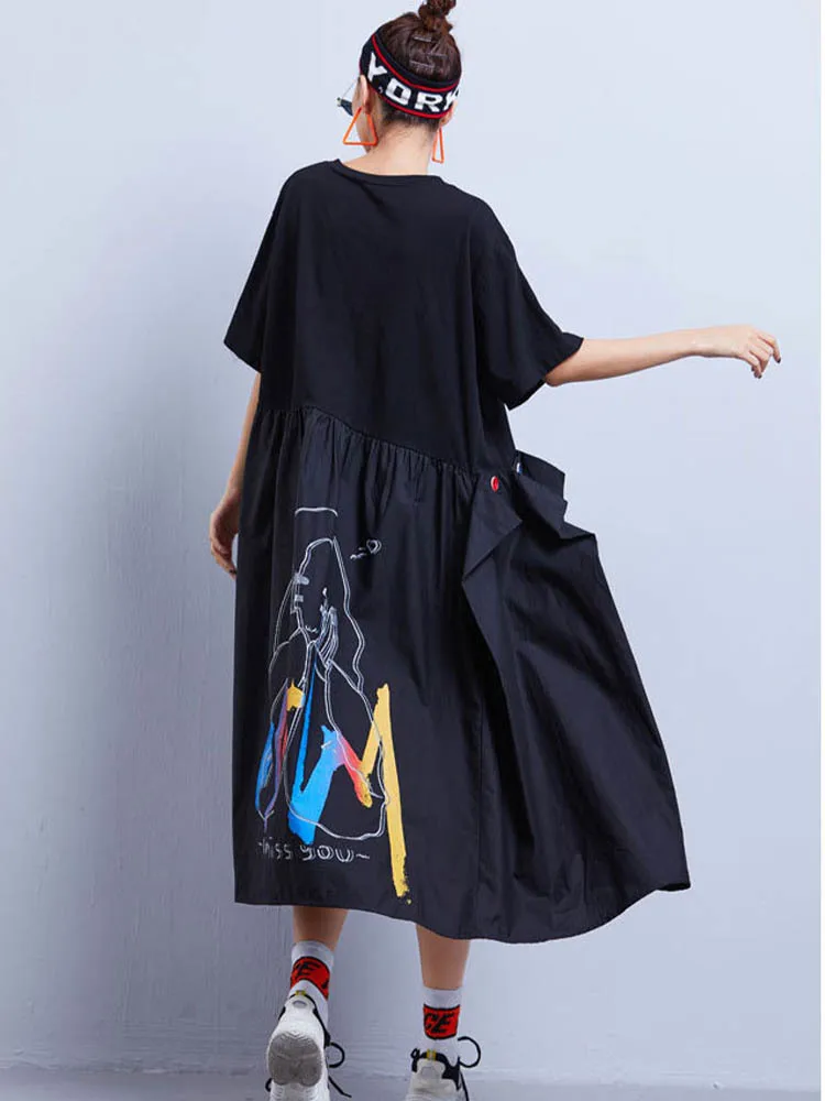 Max LuLu 2022 New Summer European Fashion Style Ladies Casual Dresses Womens Loose Luxury Cotton Dress Elegant Punk Vestidos