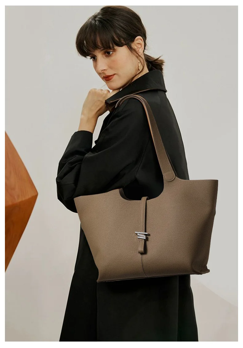 Vielseitige Echtleder-Tasche für Damen, 2026 Neue Handtasche aus Rindsleder der Ersten Schicht, Windspiel-Handtasche, Schultertasche mit Großer Kapazität – Detail 2