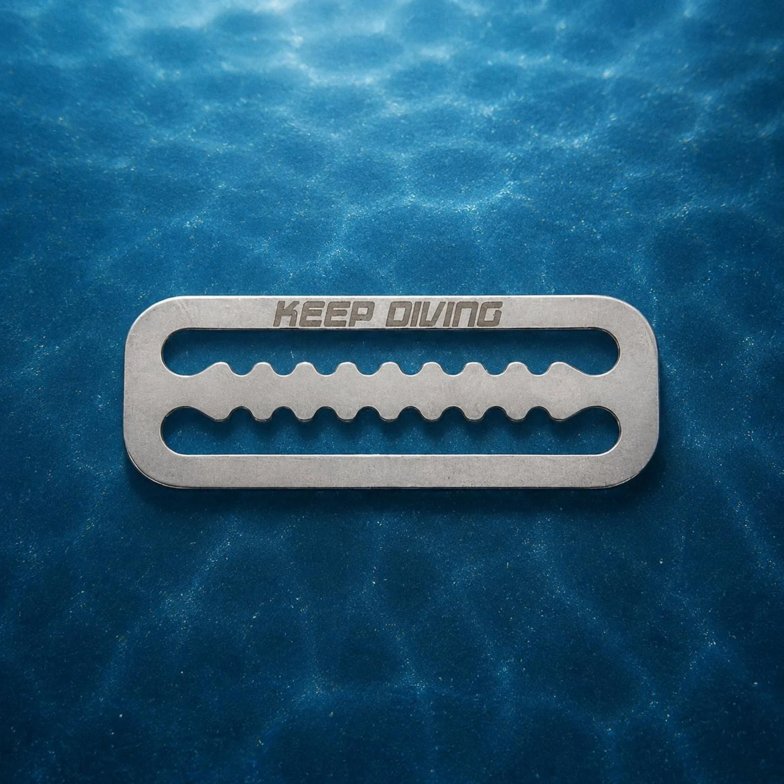 61 Mm Stainless Steel Buckle Corrosion Resistant Ladder Lock Buckle Diving Harness Stopper Long-Lasting Outdoor Gear Easy to Use
