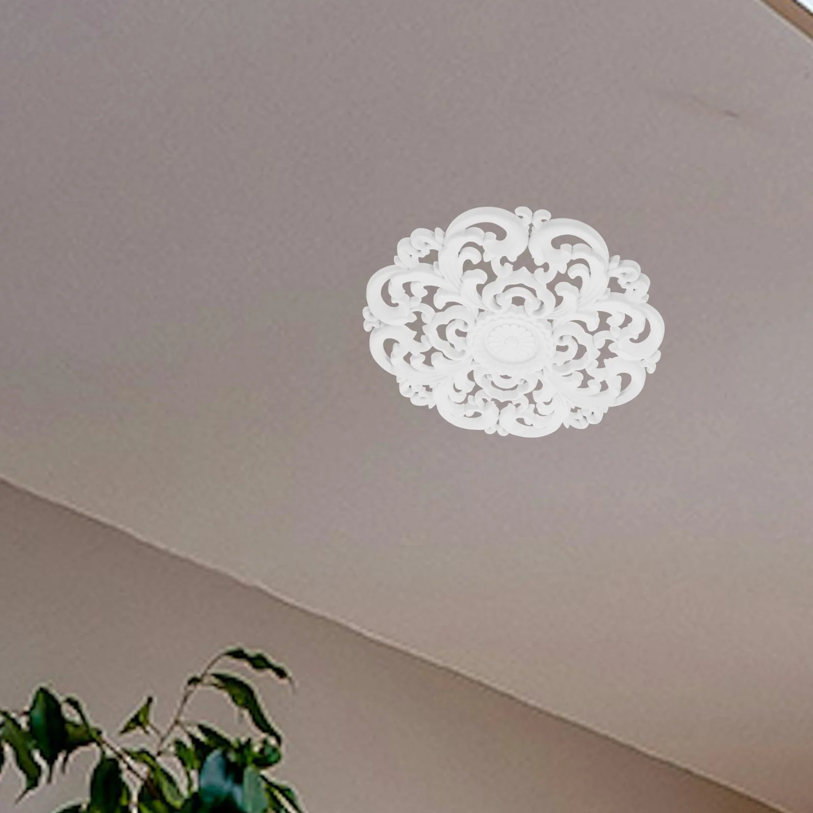 Imitation Gypsum Ceiling Light Panel Plastic Decor House Decorations for Home Small Medallions Decorative Material Fan