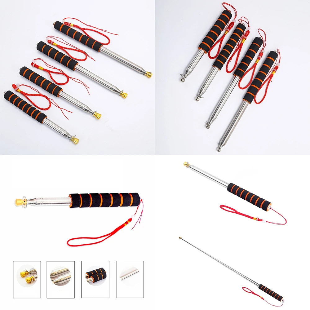 Wholesale/Retail 1.6/2/2.5/3M PPT Presentation Handheld Flag Pole Teachers Pointer Tour Guide Flagpole Telescopic Flag