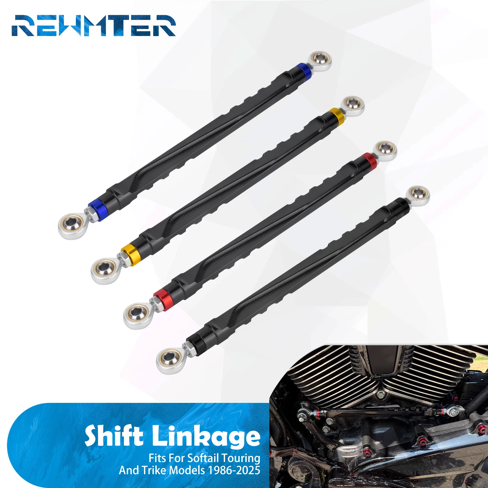 motorcycle-gear-shift-linkage-lever-for-harley-softail-fat-boy-flfb-breakout-1986-2025-touring-road-electra-street-glide-trike