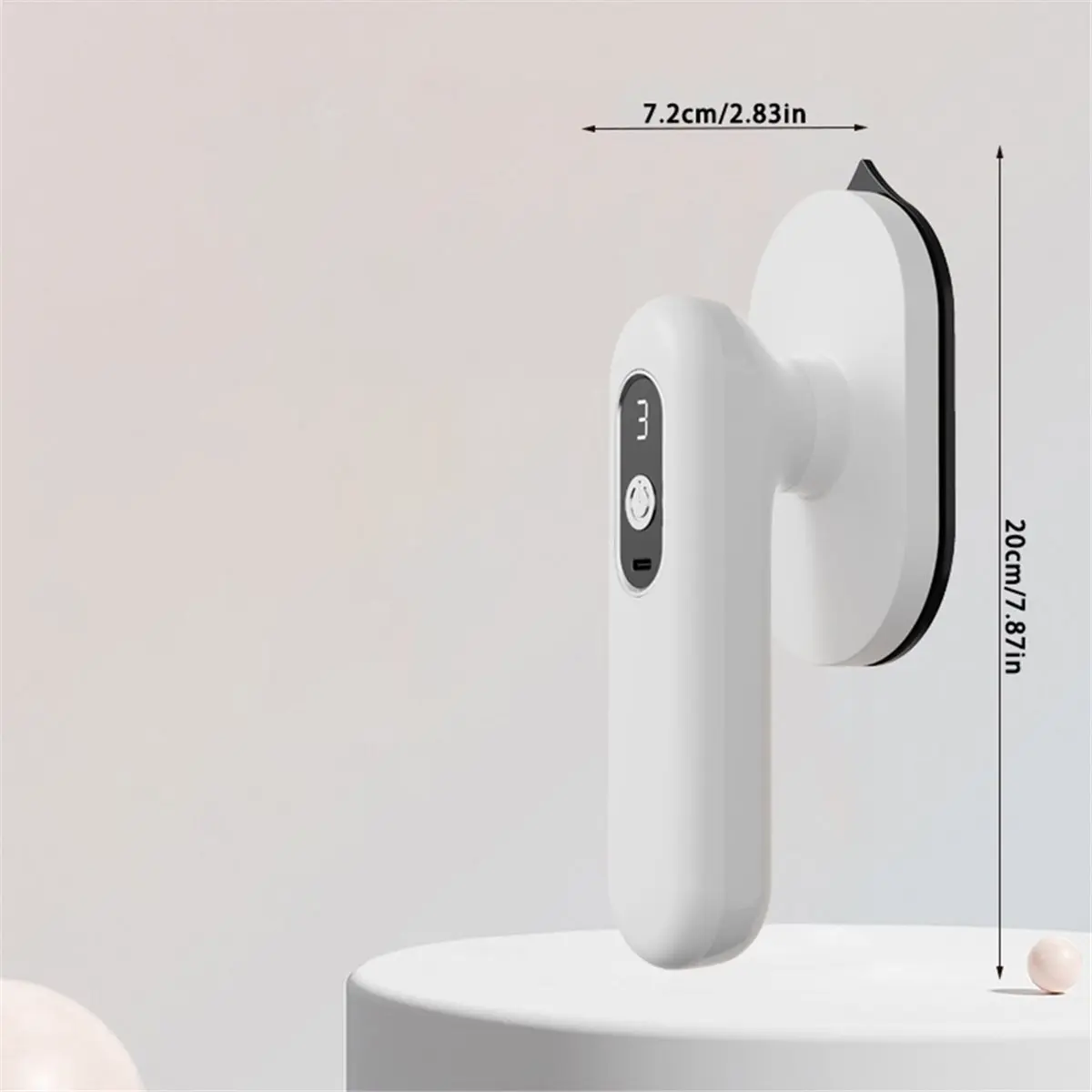 (A02R] Portable Cordless Clothes Dry Iron with Rapid Heating and Folding Design for Travel