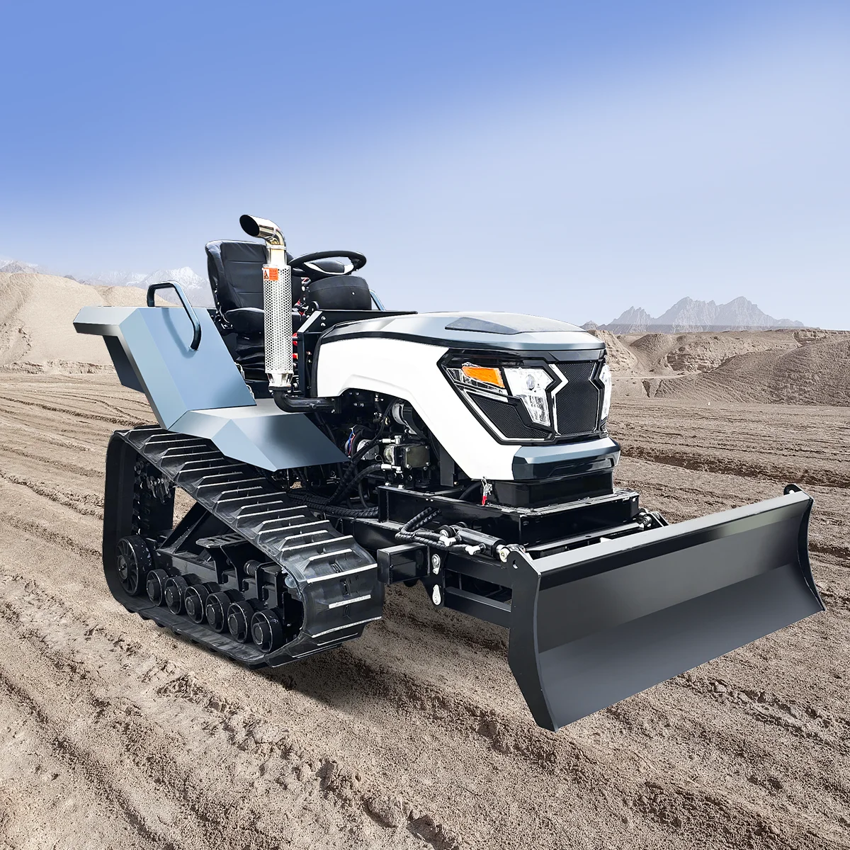 Großer multifunktionaler Raupentraktor, Mehrzwecktraktor für Wassertropfen, Bewässerung, Graben, Grubber, Kernmotor