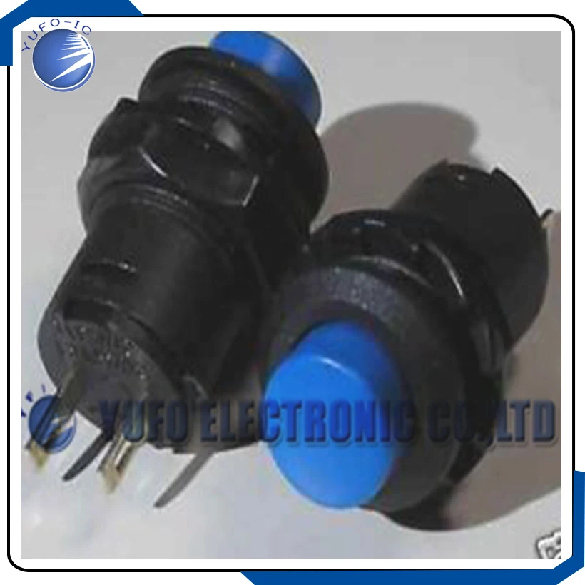 Free Shipping One Lot 12,BLUE Lock OFF-ON Push Button Car/Boat Switch,B34