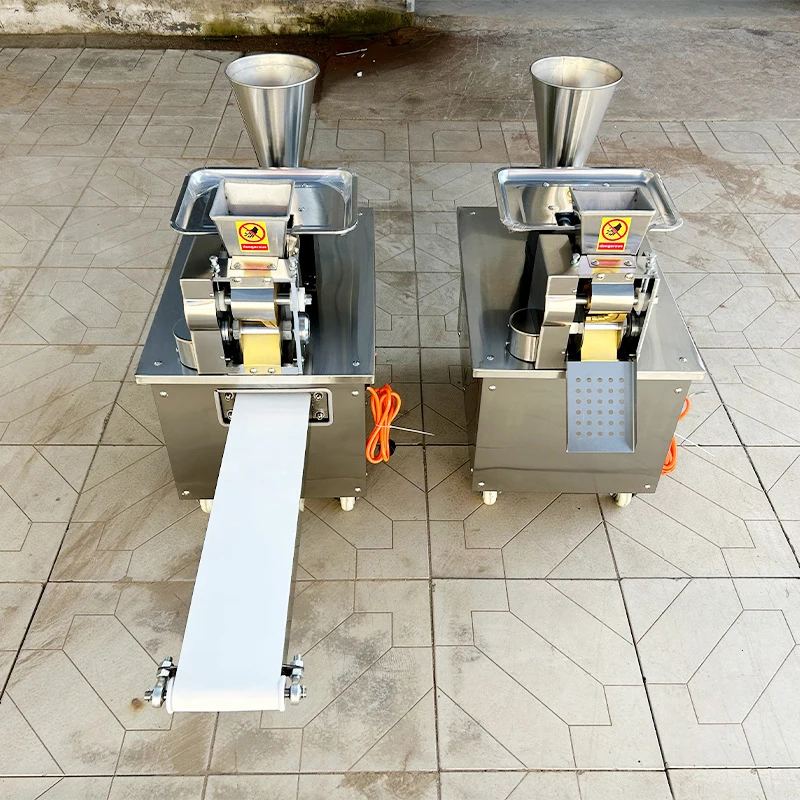 Fully Automatic Model 80 Dumpling Machine Curry Dumpling Forming Machine with Square Potsticker Mold for Commercial (Customized)