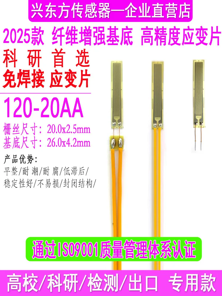 BX/BMB/BF120-20AA High-precision Non-welding Strain Gauge Rock Strain Gauge