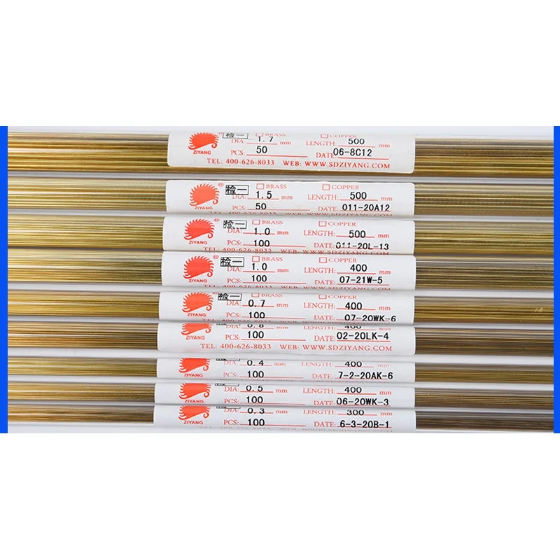 Tubo de Latão para Descarga Elétrica Tubo de Perfuração l = 400 mm Diâmetro 0.31.0 mm com Furo Simples 100 Pcs