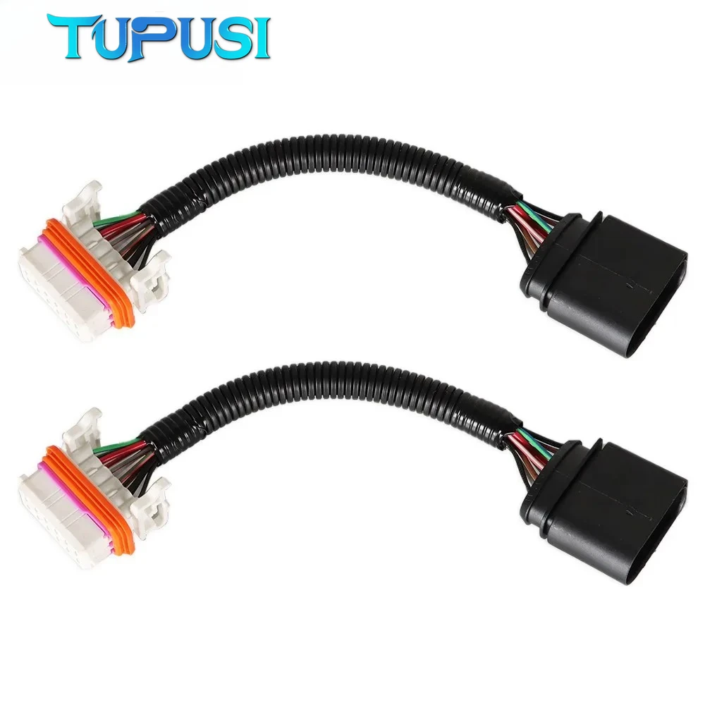 NEW Headlight Wiring Harness Adapters Headlamp Electrical Connector Kit for Volkswagen Touareg 2004 2005 2006 2007 7L6971071A