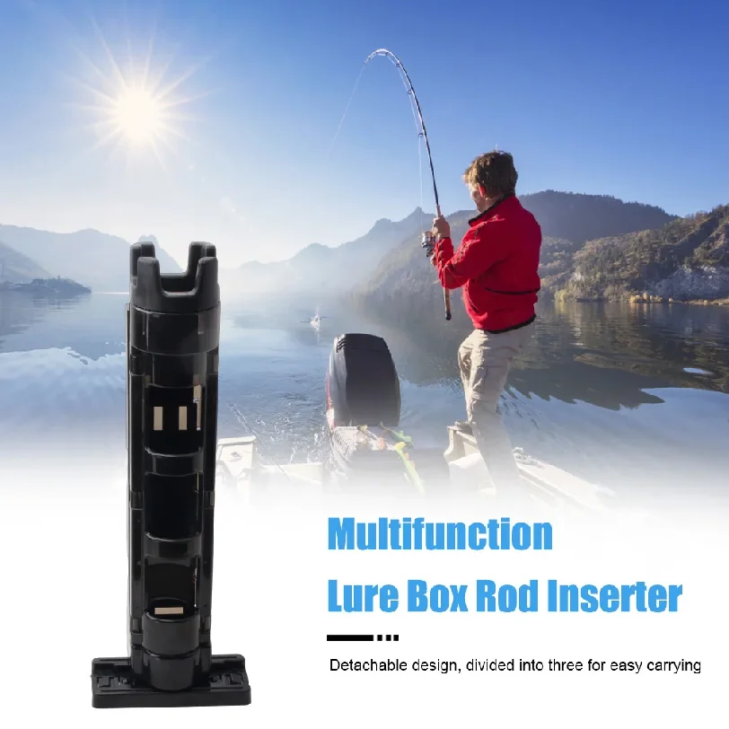 Multifunctional Portable Fishing Box Rod Stand Fishing Box Rod Barrel Holder Fishing Box Pole Accessories