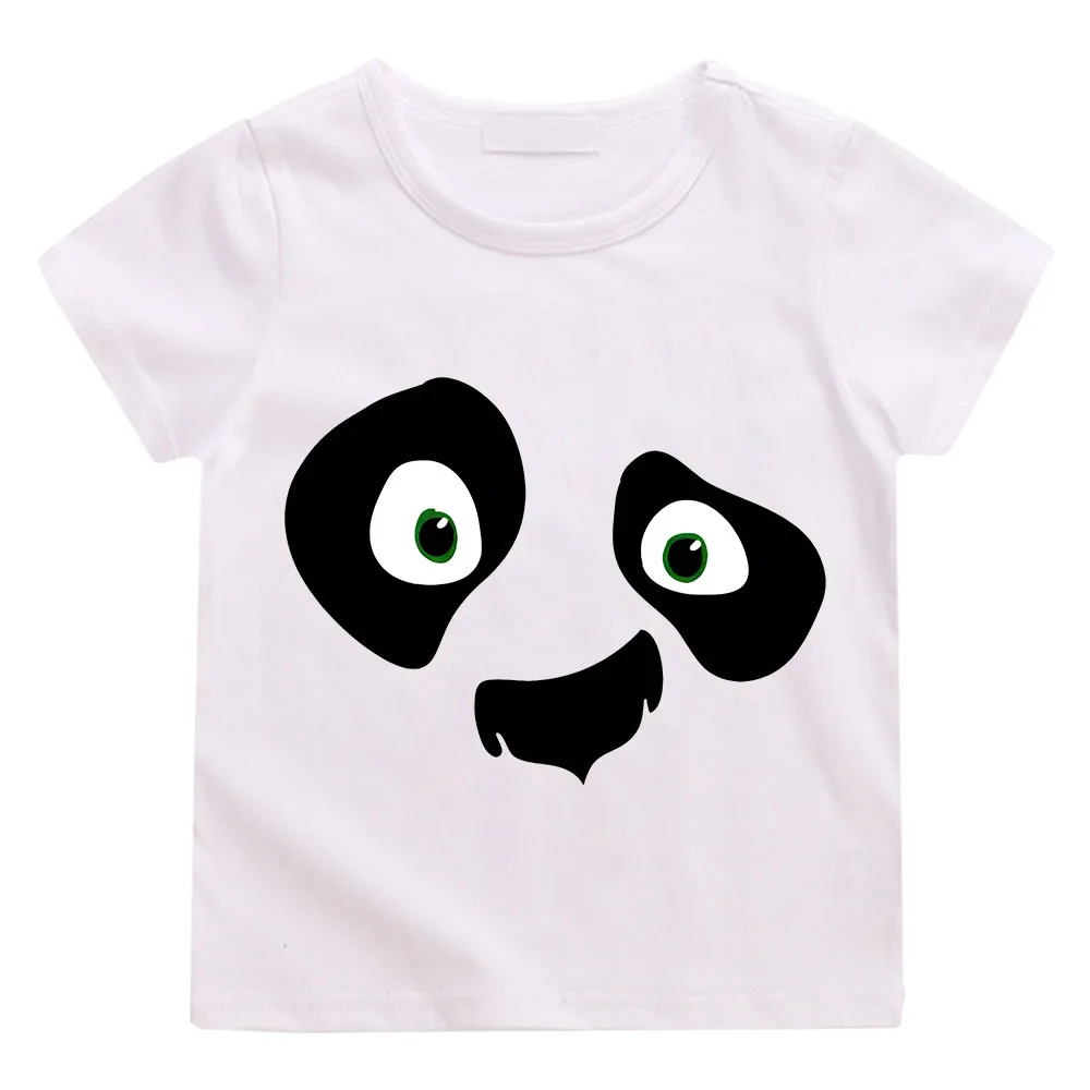 

Cute Panda Eyes Printing Kids T-shirt Cartoon Graphic Summer Short Sleeve Fashion Anime Clothes Boys and Girls Costumes Teens