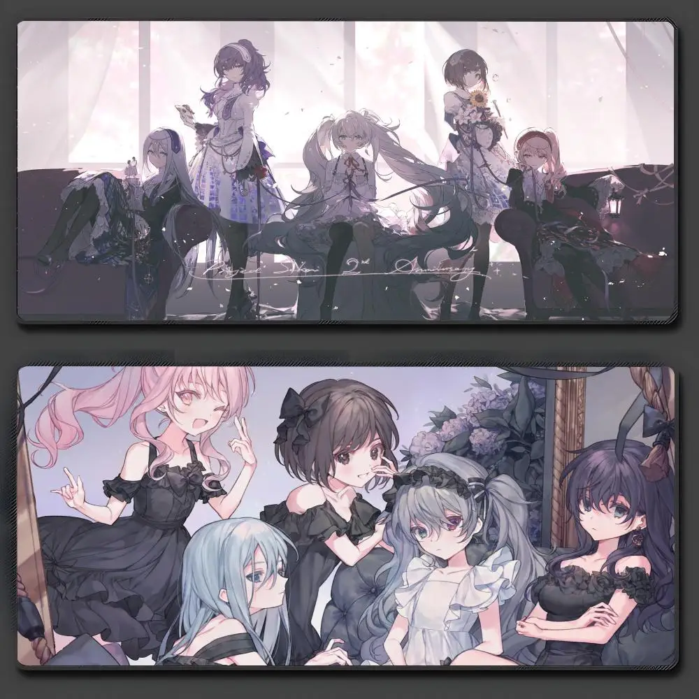 

Коврик для мыши F-Final F-Fantasy, большой противоскользящий резиновый игровой коврик для мыши, прочный настольный коврик с толстым краем, подходит для офиса и гами