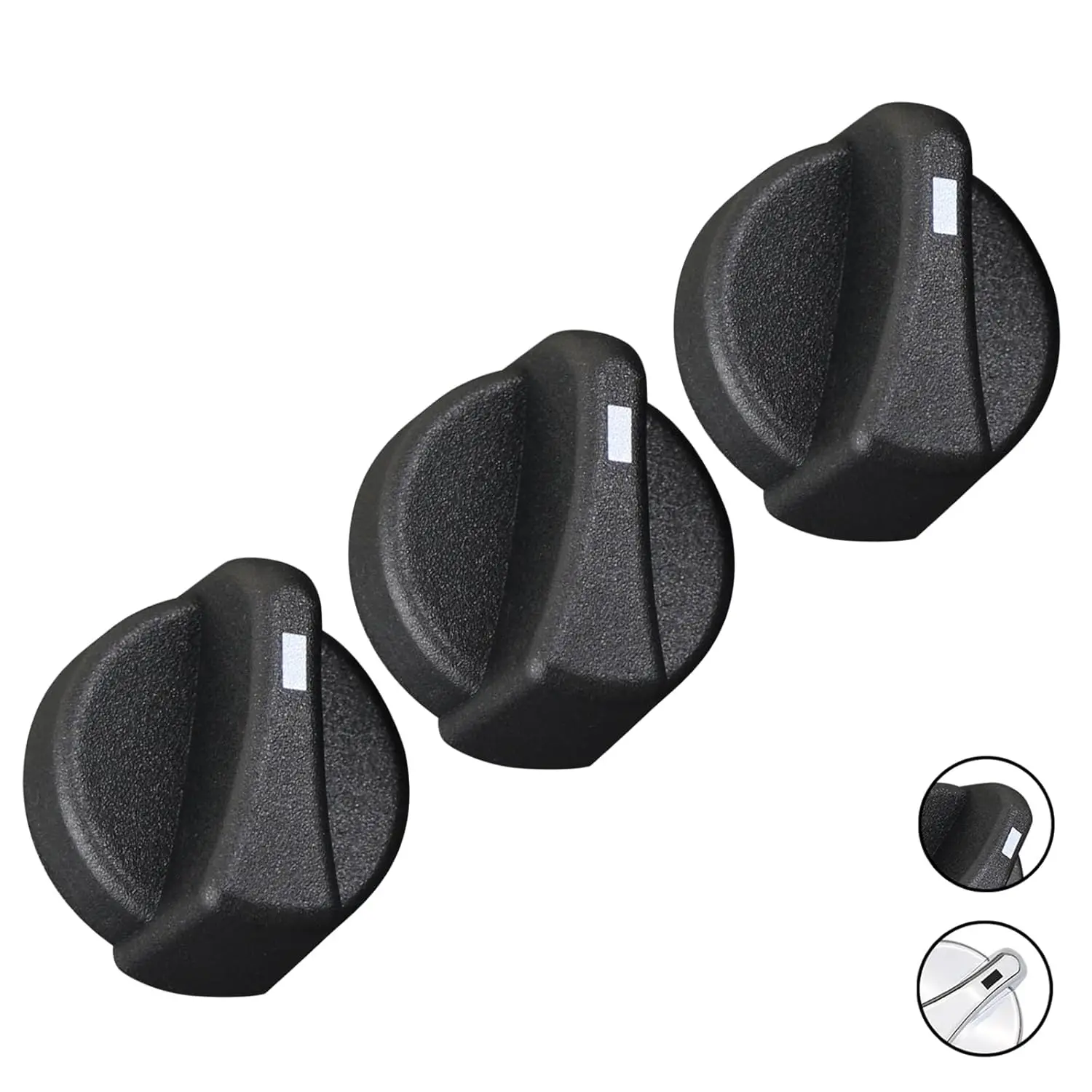 Juego de Perillas de Control del Ventilador del Calefactor de CA MOVOTOR, Reemplazo Directo para Peterbilt 330 384 350 367 387 375 378 379 386 357