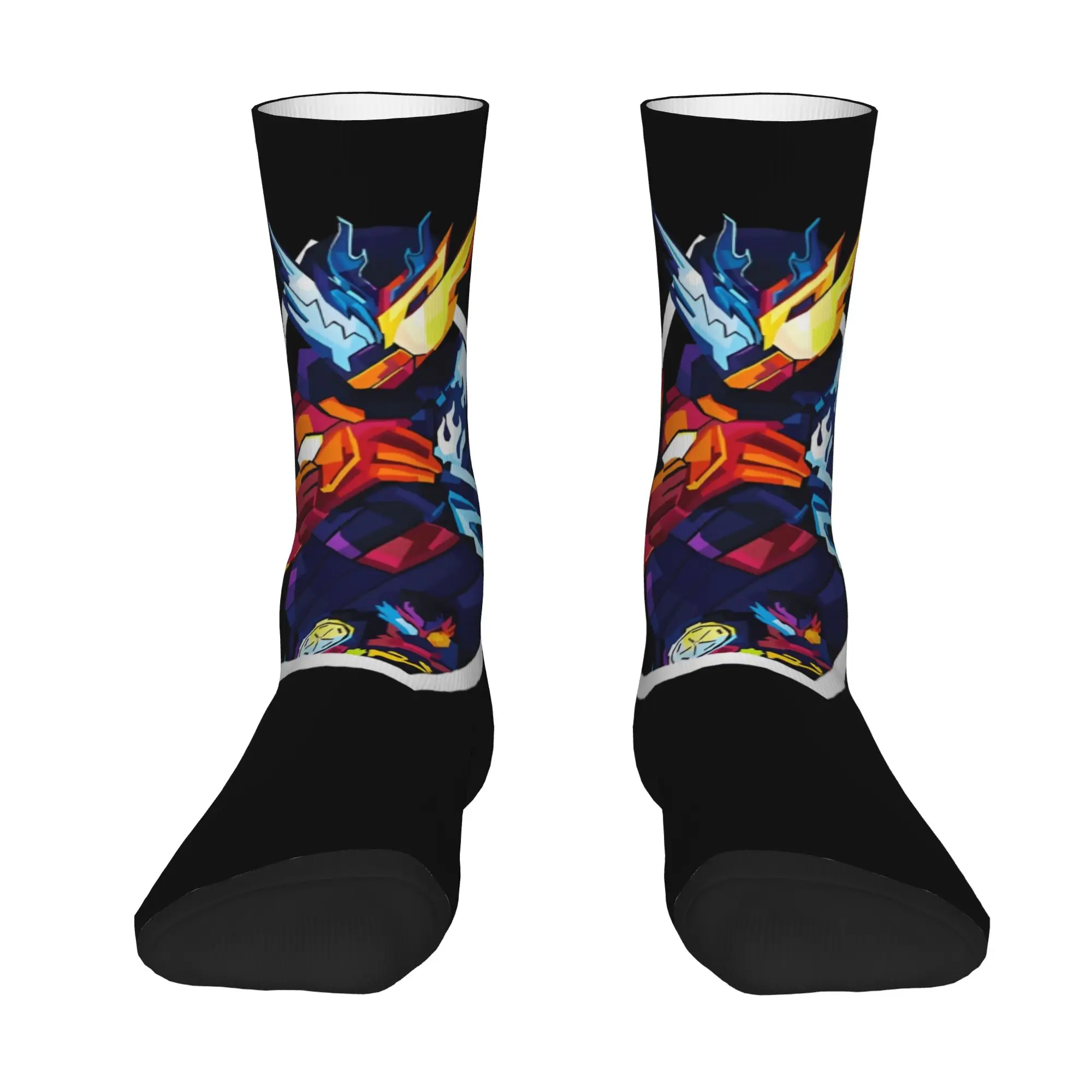 sports socks Kamen Rider Cross Z Build Retro  Street Style Novelty Casual Crew Crazy Sock