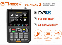 GTMEDIA V8 Finder2 Satellite Finder Digital FTA DVB-S/ S2/ S2X Signal Detector Receiver LCD Screen for Adjusting Sat TV Dish