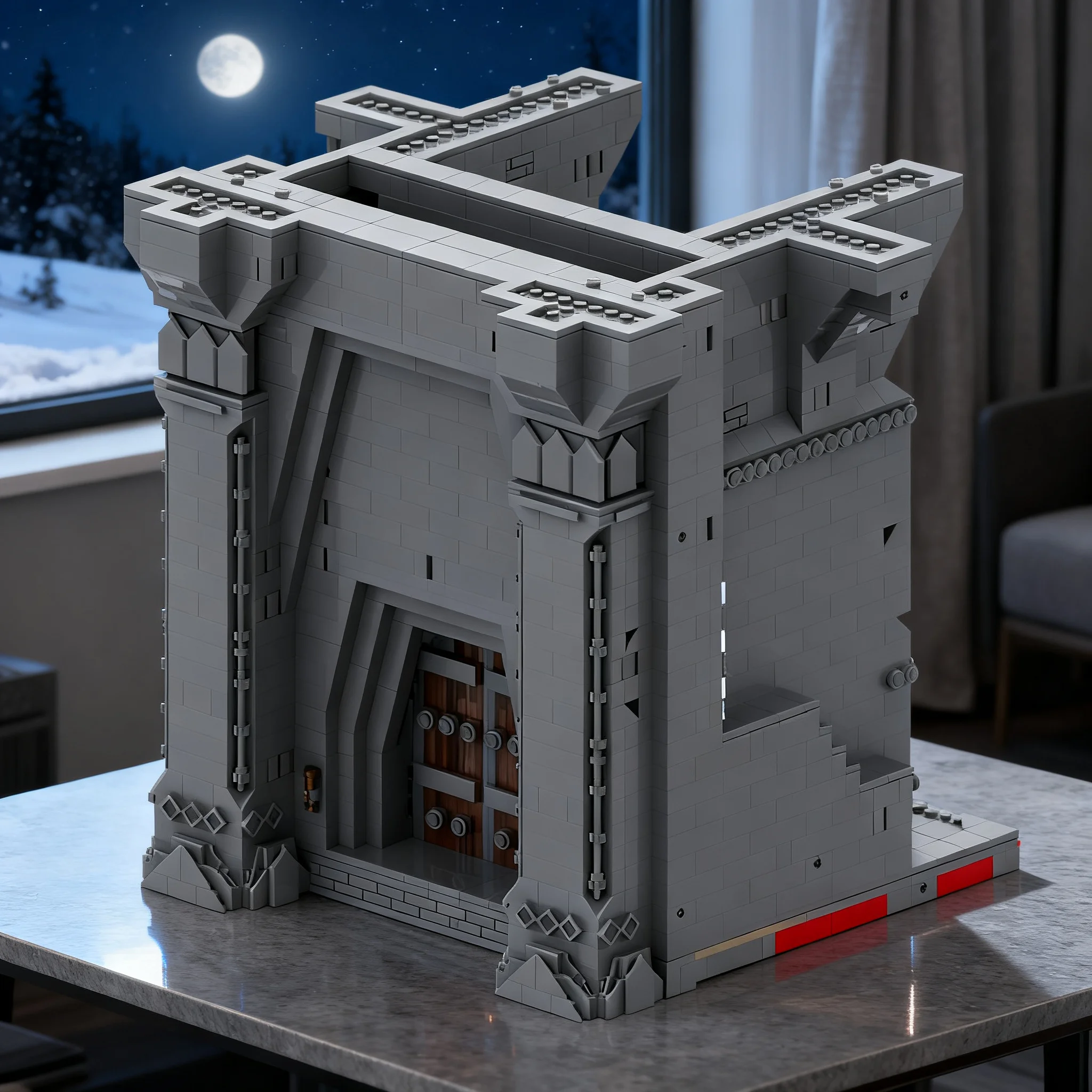 2568 piezas MOC UCS Moria - La Tumba de Balin - Parte 1 4 El Hobbit y El Señor de los Anillos Bloques de Construcción Modelo Regalo de Navidad