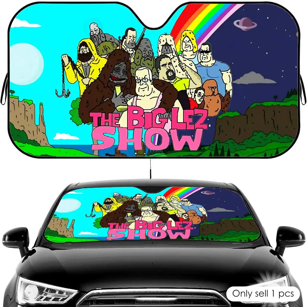 

The Big L-lez Show Sun Visor Car Windshield Sun Shade UV Protection Heat Insulation Cover Universal Sun Protector