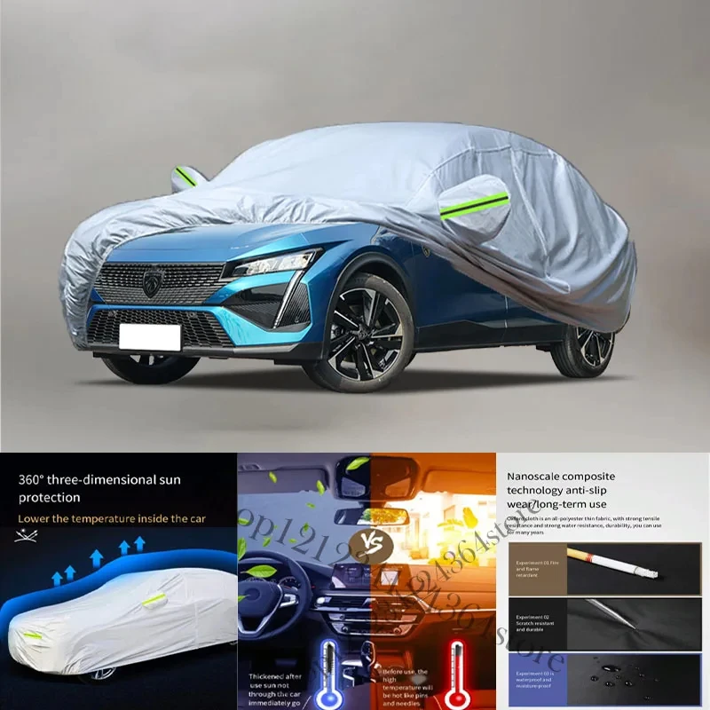 

For Peugeot-408X Auto Anti snow Anti dust Anti-uv Anti peeling paint And Anti Rainwater 210t Car cover protection