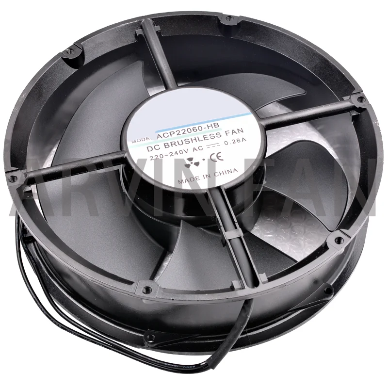 Brand New Original ACP22060-HB 22cm 220x220x60mm 220V 240V Cabinet Round Bearing Axial Flow Fan AC Cooling Fan