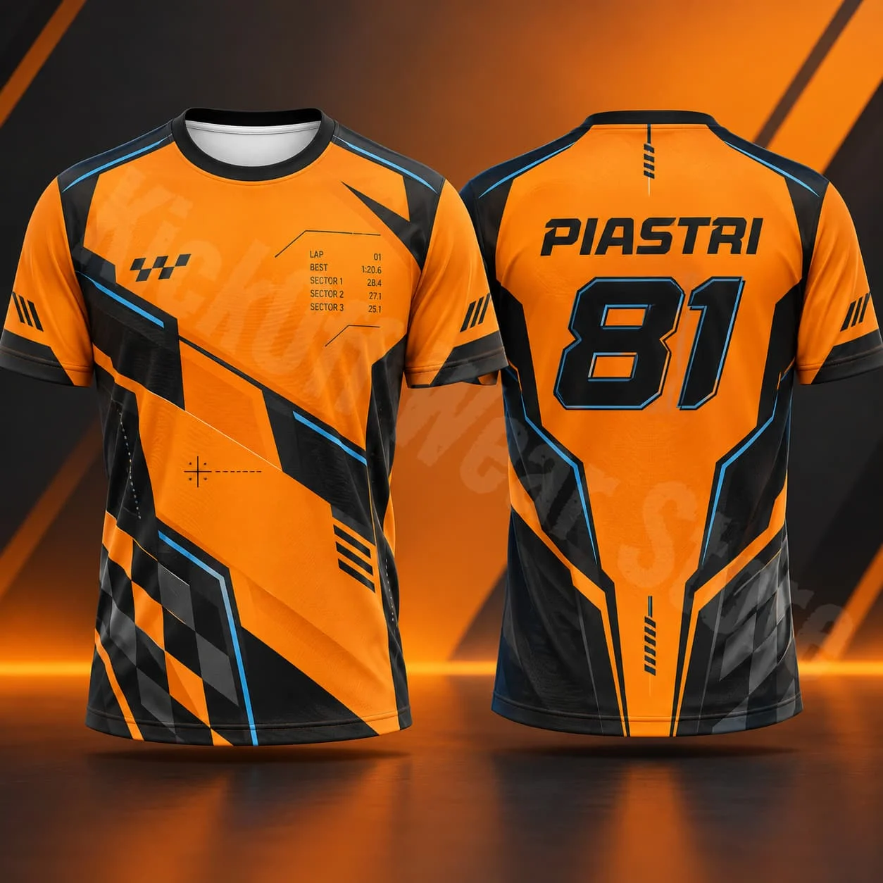 Piastri 81 Herren-T-Shirt, Sommer-Rennsport-Grafik-T-Shirt, Sportlicher Stil, Lässige Streetwear, Motorsport-Fan-Shirt, Unisex, Geschenk für Männer und Frauen – Detail 8