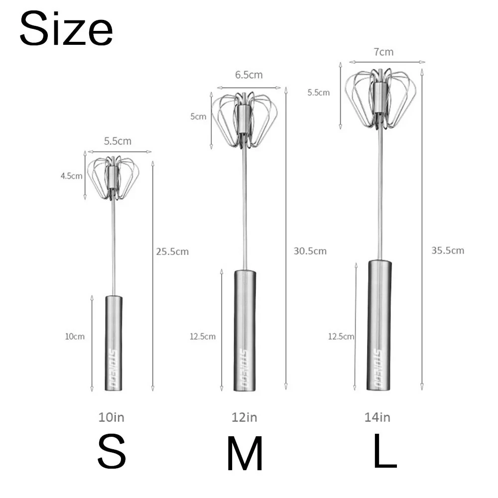 Hand Pressure Rotating Semi-Automatic Mixer Coffee Milk Mixing Egg Beater Hand Held Stonego Kitchen Baking Cooking Tools image 2