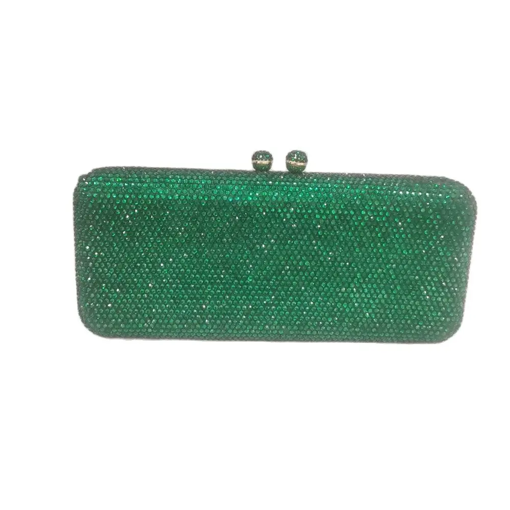 DGFEAFOWL Cổ Chói Mắt Bạc AB Pha Lê Clutch Ví Nữ Buổi Tối Túi Cưới Chính Thức Ăn Tối Cô Dâu Kim Cương Tay