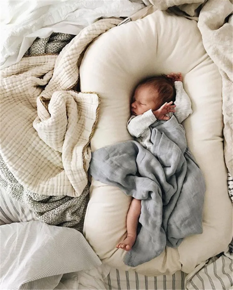 Biancheria da letto per bambini nido culla in cotone nuova copertura in cotone staccabile lettino neonato Co Sleeper coccole nido per dormire nido per bambini