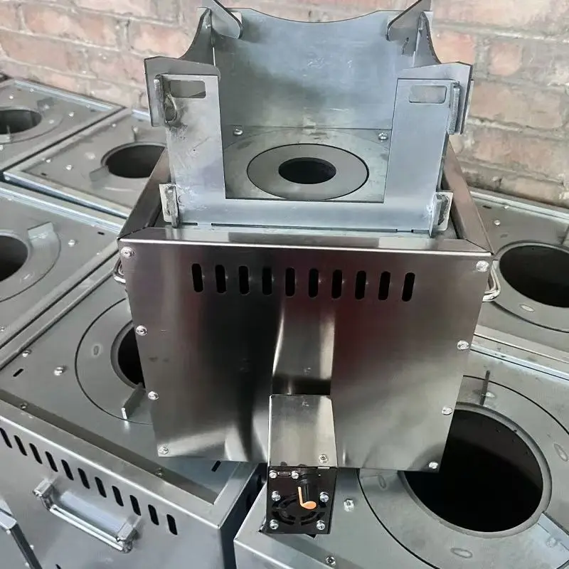 New Gasification Wood Stove, Smokeless Portable Camping Stove for Outdoor Cooking, Small Travel Firewood Burner for Home