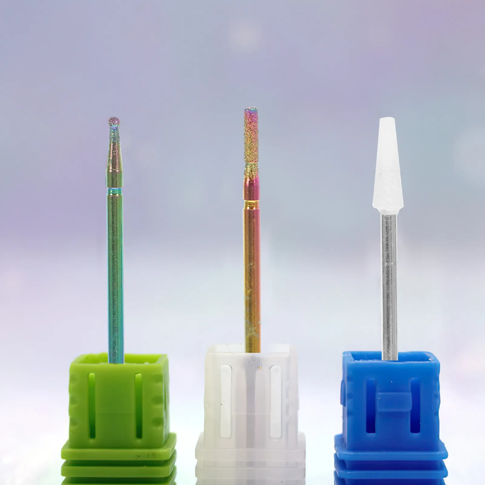 10종 매니큐어 네일 비트 세트 아크릴 드릴 비트, 폴리쉬 젤 큐티클 제거용 전동 파일 도구, 홈 뷰티 DIY 키트