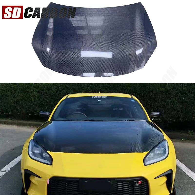 

Для Toyota GR86 Subaru BRZ: карбоновый капот, крышка двигателя, облицовка капота, вырез для охлаждения, передний обвес