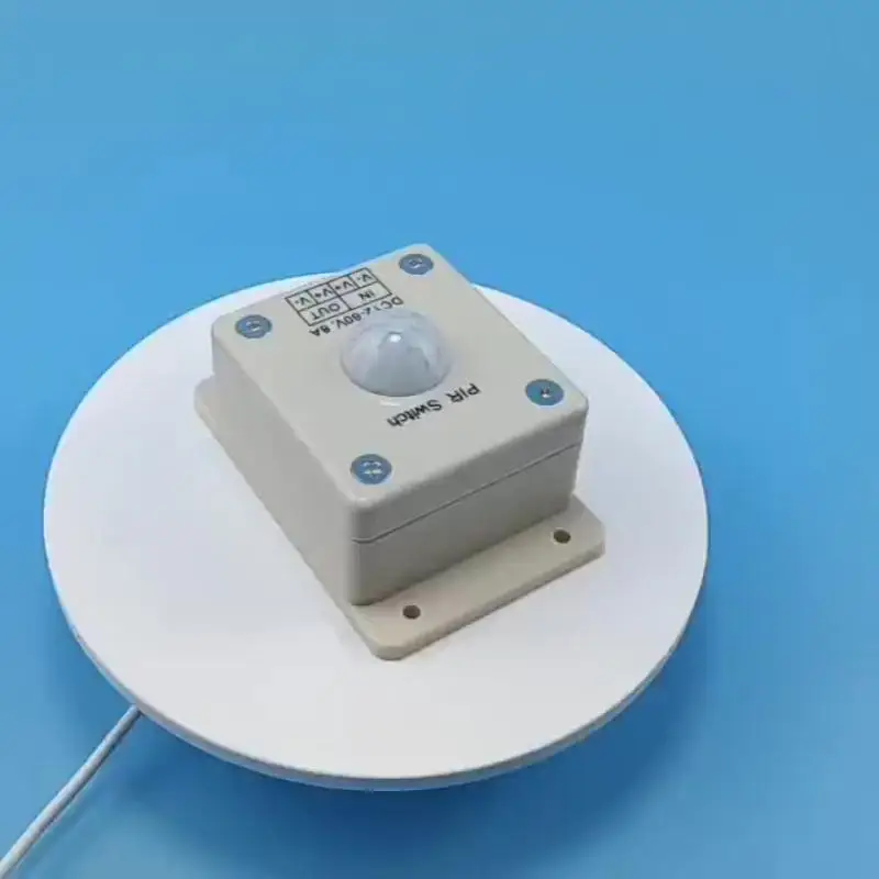 DC 12-24V PIR Motion Sensor Switch - 8A Infrared Body Detection & Light Control for Indoor Aisle Lighting