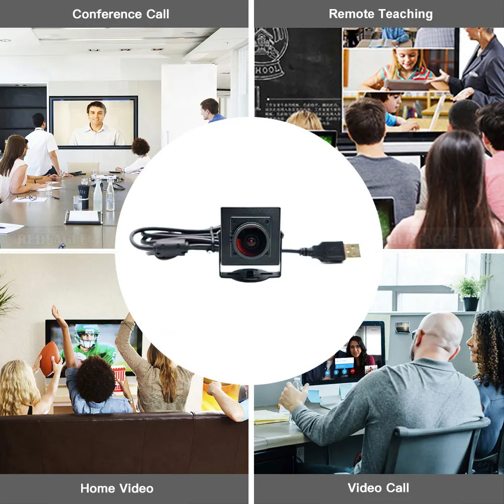 160 Degree Wide Angle USB Camera Plug And Play 30fps High Speed 2K HD PC Webcam Video Conferences Live Camera